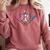 12th Birthday Baseball Ice Cream Drip 12 Years Old Boy Kids Comfort Colors Sweatshirt Orchid