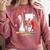 13 Years Old Baseball Birthday Boy 13th Bday Party Comfort Colors Sweatshirt Orchid