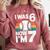I Was 6 Now Im 7 Baseball Birthday Age 7 Comfort Colors Sweatshirt Orchid