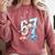 6 7 Baseball Six Seven Meme 67 Hands Kids Men Women Comfort Colors Sweatshirt Orchid