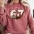 6 7 Six Seven American Baseball Graphic Comfort Colors Sweatshirt Orchid