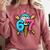 67 Baseball Ice Cream Drip Player Comfort Colors Sweatshirt Orchid