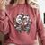 67 Baseball Six Seven Baseball 6 7 Kids Boys Girls Premium Tri-Blend Comfort Colors Sweatshirt Orchid