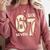 67 Baseball Six Seven 6 7 Meme Kids 67 Teen Boys 6-7 Comfort Colors Sweatshirt Orchid