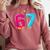 67 Shirt Baseball Life Style 101 Apparel Youth Drip Meme Comfort Colors Sweatshirt Orchid