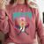 8th Birthday Boy Bro I'm 8 Years Old Baseball Theme Comfort Colors Sweatshirt Orchid