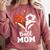 Ball Mom Heart Soccer Basketball Baseball Football Mom Comfort Colors Sweatshirt Orchid