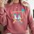 Baseball 11 Year Old Ice Cream Drip 11th Birthday Boy Player Comfort Colors Sweatshirt Orchid