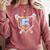 Baseball 5 Year Old Ice Cream Drip 5th Birthday Boy Number 5 Comfort Colors Sweatshirt Orchid