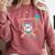 Baseball 6 Year Old Ice Cream Drip 6th Birthday Boys Player Comfort Colors Sweatshirt Orchid