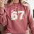 Baseball 67 Dripping Six Seven Drip Boys Gen Z Comfort Colors Sweatshirt Orchid Baseball 67 Dripping Six Seven Drip Boys Gen Z Comfort Colors Sweatshirt Orchid