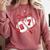 Baseball 67 Six Seven Gen Alpha Meme Valentine's Day Comfort Colors Sweatshirt Orchid