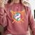 Baseball 8 Year Old Ice Cream Drip 8th Birthday Boy Number 8 Comfort Colors Sweatshirt Orchid