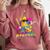 Baseball Banana Splatter Sports Kids Teens Comfort Colors Sweatshirt Orchid