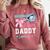 Baseball Or Bows Your Daddy Loves You Gender Reveal Matching Comfort Colors Sweatshirt Orchid