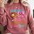 Baseball Or Bows Godfather Loves You Gender Reveal Comfort Colors Sweatshirt Orchid