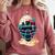 Baseball Catcher Mask Ice Cream Dripping Baseball Boy Youth Comfort Colors Sweatshirt Orchid