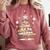 Baseball Christmas Tree Lights Comfort Colors Sweatshirt Orchid Baseball Christmas Tree Lights Comfort Colors Sweatshirt Orchid