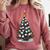 Baseball Christmas Tree Men Boys Youth Santa Sports Comfort Colors Sweatshirt Orchid