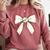 Baseball Coquette Bow Cute Baseball Game Comfort Colors Sweatshirt Orchid Baseball Coquette Bow Cute Baseball Game Comfort Colors Sweatshirt Orchid