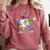 Baseball Dabbing Sports For Boys And Girls Game Day Comfort Colors Sweatshirt Orchid Baseball Dabbing Sports For Boys And Girls Game Day Comfort Colors Sweatshirt Orchid