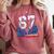 Baseball Drip 67 Meme Six Seven 6-7 Gen Alpha Slang Comfort Colors Sweatshirt Orchid