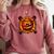 Baseball Drip Angry Lava Slime Ball Graphic Comfort Colors Sweatshirt Orchid