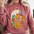 Baseball Drip For Boys Ice Cream Drip Youth Boys Catcher's Comfort Colors Sweatshirt Orchid Baseball Drip For Boys Ice Cream Drip Youth Boys Catcher's Comfort Colors Sweatshirt Orchid