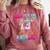 Baseball Drip Bruh It's My 13th Birthday Boy Ice Cream Drip Comfort Colors Sweatshirt Orchid