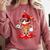Baseball Drip Ice Cream Apparel Youth Boys Valentines Comfort Colors Sweatshirt Orchid