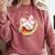 Baseball Drip Ice Cream Coquette Pink Bow Baseball Player Comfort Colors Sweatshirt Orchid