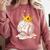 Baseball Drip Ice Cream Crown Melt Graphic Comfort Colors Sweatshirt Orchid