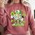 Baseball Drip Ice Cream Shamrock Irish St Patricks Men Comfort Colors Sweatshirt Orchid
