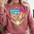 Baseball Drip Number 67 Ice Cream Home Plate Drip Comfort Colors Sweatshirt Orchid