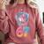 Baseball Drip Number 67 Player 67th Birthday Ice Cream 67 Comfort Colors Sweatshirt Orchid
