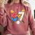 Baseball Drip Number 67 Player 67th Birthday Meme Comfort Colors Sweatshirt Orchid