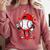 Baseball Drip Valentines Comfort Colors Sweatshirt Orchid