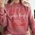 Baseball Game Day Coquette Game Day Baseball Comfort Colors Sweatshirt Orchid