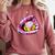 Baseball Glove Drip Shirt Ice Cream Dripping Girls Pocket Premium Comfort Colors Sweatshirt Orchid