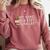 Baseball Hit Hard Run Fast Turn Left Men Boys Comfort Colors Sweatshirt Orchid