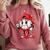 Baseball Ice Cream Valentine Dripping Game Day Men Boys Kids Comfort Colors Sweatshirt Orchid