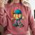 Baseball Lifestyle Youth Baseball Drip Icecream Comfort Colors Sweatshirt Orchid