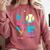 Baseball Love Drip Ice Cream Colorful Baseball Comfort Colors Sweatshirt Orchid
