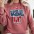Baseball Mama Dalmatian Spots Baseball Mom Comfort Colors Sweatshirt Orchid