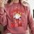 Baseball Mama Sports Mom Baseball Valentine Drip Girls Women Comfort Colors Sweatshirt Orchid
