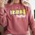 Baseball Mama Yellow Leopard Print Baseball Mom Gear Sports Comfort Colors Sweatshirt Orchid