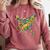 Baseball Mardi Gras Home Plate Ice Cream Drip Carnival Mask Comfort Colors Sweatshirt Orchid Baseball Mardi Gras Home Plate Ice Cream Drip Carnival Mask Comfort Colors Sweatshirt Orchid