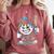 Baseball Mascot Attitude Graffiti Splash Bat Cap Comfort Colors Sweatshirt Orchid