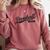 Baseball Mom 1970s Retro Cursive Font Comfort Colors Sweatshirt Orchid Baseball Mom 1970s Retro Cursive Font Comfort Colors Sweatshirt Orchid
