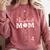 Baseball Mom 4 Number 4 Jersey Team Numbered Jersey Comfort Colors Sweatshirt Orchid